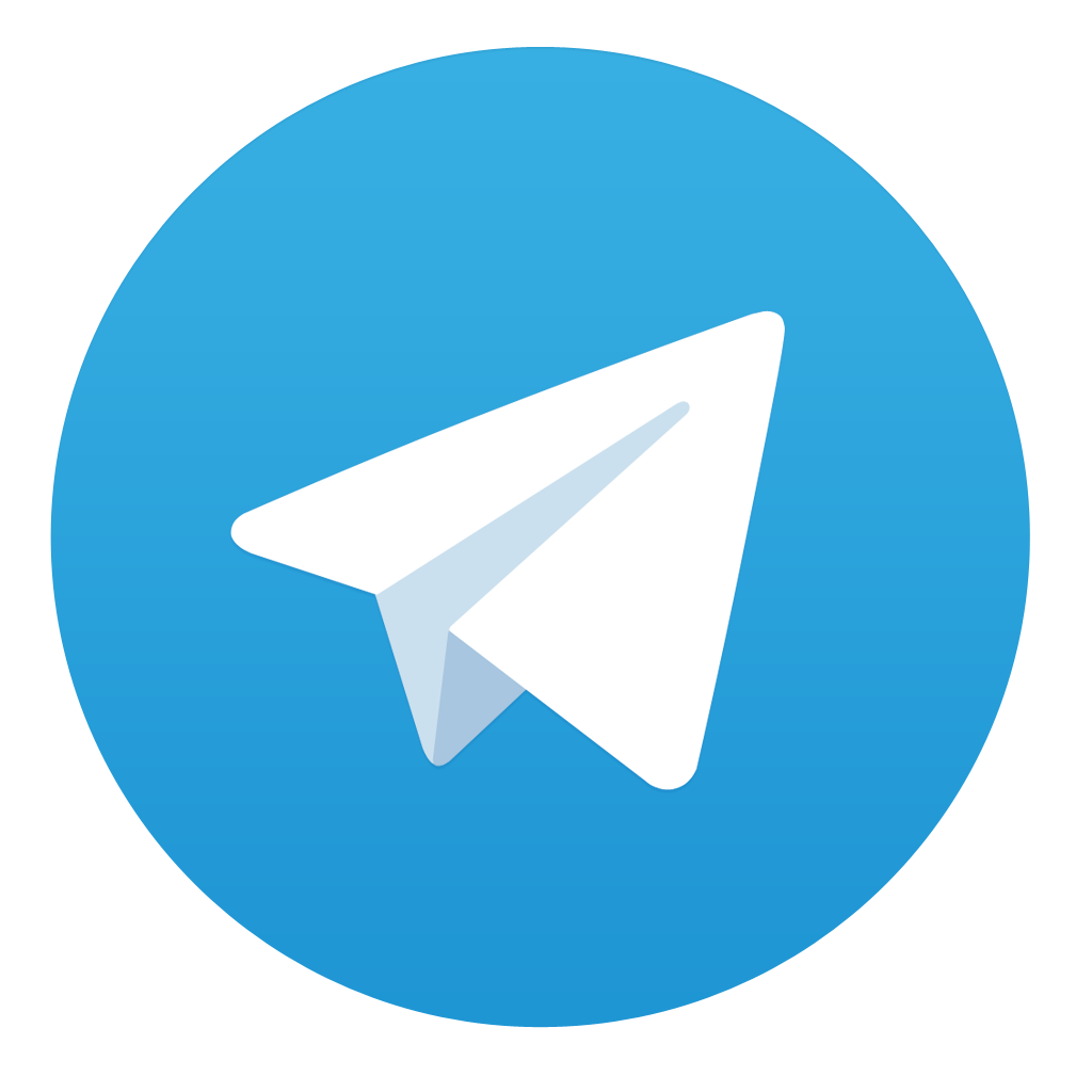 Логотип telegram на сайте типографии iBLANK в Симферополе, Крым